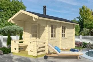 Drvena finska sauna Piha-Tuuri 10