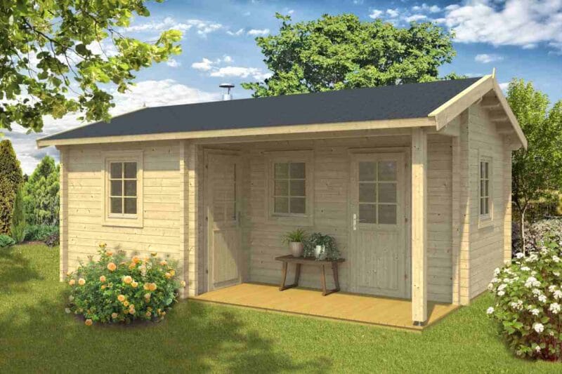 Drvena sauna Villu sa terasom – prodaja i cena u Srbiji